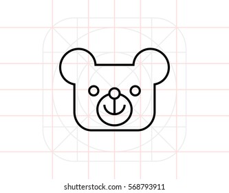 Teddy bear head