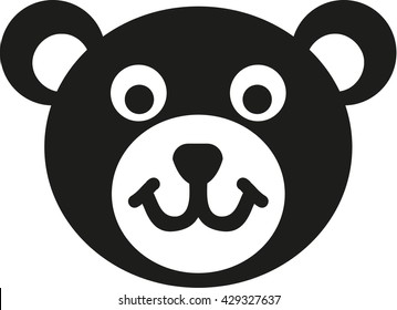 Teddy bear head icon