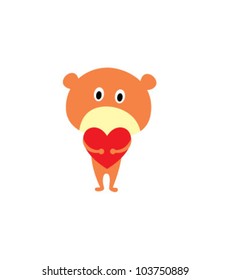 teddy bear hug a love