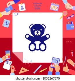 Teddy bear icon