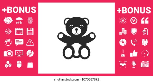 Teddy bear icon