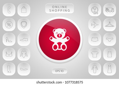 Teddy bear icon