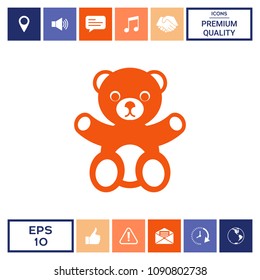 Teddy bear icon