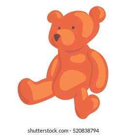 Teddy bear icon. Cartoon illustration of teddy bear vector icon for web