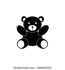 Teddy bear icon. Element of children illustration. Premium quality graphic design icon. Signs and symbols collection icon for websites, web design, mobile app on white background