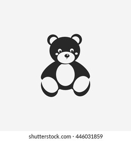 Teddy bear icon. EPS10 Vector Image
