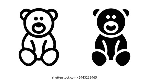 Teddy Bear icon. flat illustration of vector icon