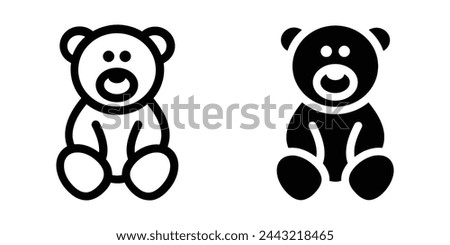 Teddy Bear icon. flat illustration of vector icon