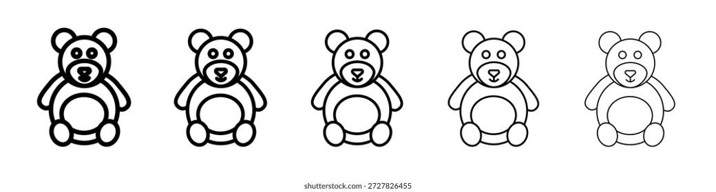 Icono de oso de peluche para Diseños gráficos. Diseño de Vector de iconos