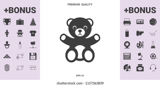 Teddy bear icon - graphic elements for your design