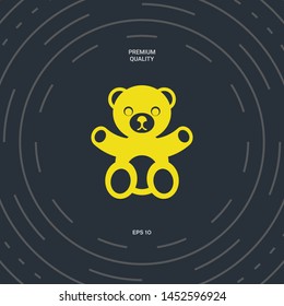 Teddy bear icon. Graphic elements for your design