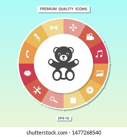Teddy bear icon. Graphic elements for your design