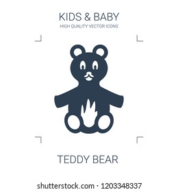 teddy bear icon. high quality filled teddy bear icon on white background. from kids baby collection flat trendy vector teddy bear symbol. use for web and mobile