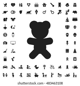 Teddy bear icon illustration isolated vector sign symbol