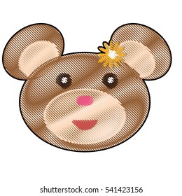 teddy bear icon image vector illustration design 