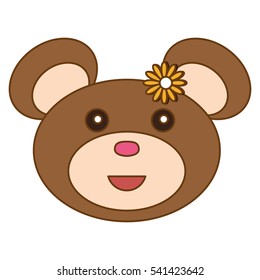 teddy bear icon image vector illustration design 