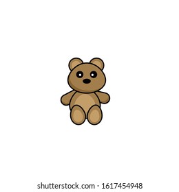 teddy bear icon. isolated on white background.