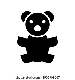 teddy bear icon or logo isolated sign symbol vector illustration - high quality black style vector icons
