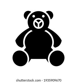 teddy bear icon or logo isolated sign symbol vector illustration - high quality black style vector icons
