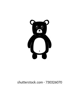 Teddy bear icon on white background