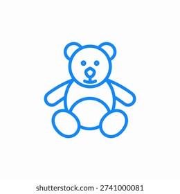 teddy bear icon sign vector