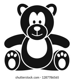 Teddy bear icon. Simple illustration of teddy bear vector icon for web design isolated on white background