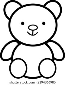 Plantilla de icono del oso de peluche. Concepto de educación preescolar. Diseño de vectores.Logo.eps
