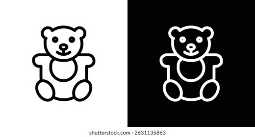 Teddy bear icon vector collection. vector sign illustration