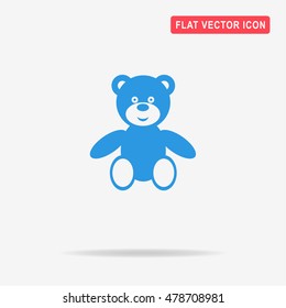 Teddy bear icon. Vector concept illustration for design.
