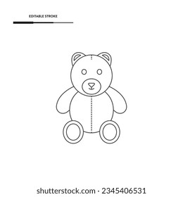 Teddy Bear Icon Vector Design.