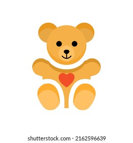 teddy bear icon, vector illustration