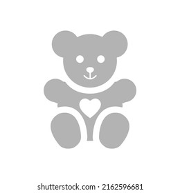 teddy bear icon, vector illustration