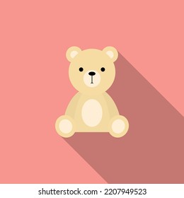 Teddy bear icon. Vector illustration.