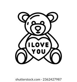 Teddy Bear icon in vector. Illustration