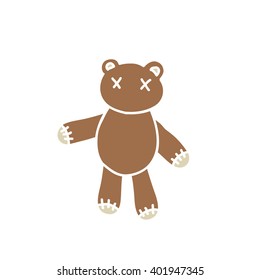 teddy bear icon. vector illustration