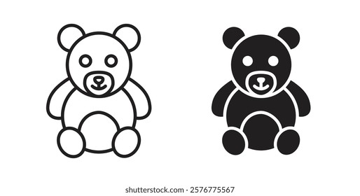 Teddy bear icons pack for ui designs