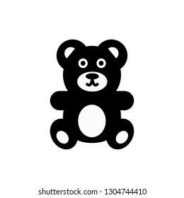 Teddy bear icon,vector illustration. Flat design style. vector teddy bear icon illustration isolated on White background, teddy bear icon Eps10. teddy bear icons graphic design vector symbols.