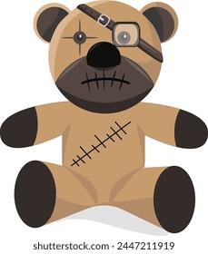 
Ilustración de oso de peluche adecuada para imprimir en camisetas