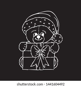 teddy bear illustration vector design