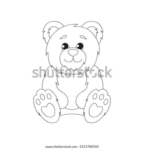 Teddy Bear Isolated On White Background Stock Vector (Royalty Free ...