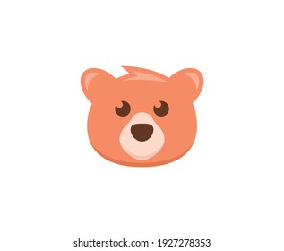 Teddy Bear Logo Cute Vector 