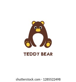 Teddy Bear Logo Design Stock Vector (Royalty Free) 1285522498 ...