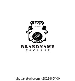 teddy bear logo icon design template modern vector