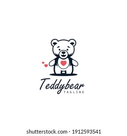 Teddy Bear Logo Symbol Design Template Stock Vector (Royalty Free ...