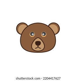 teddy bear logo vector illustration design
