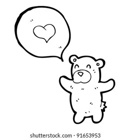 teddy bear in love cartoon