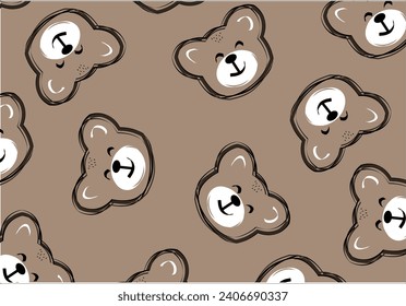 diseño vectorial de eslogan de amor de oso de peluche	