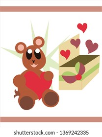 Teddy bear and loving