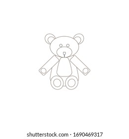 teddy bear on white background