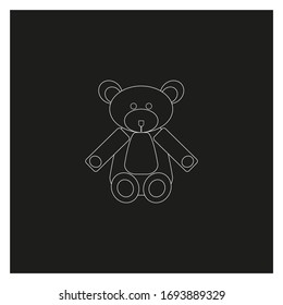 teddy bear on white background